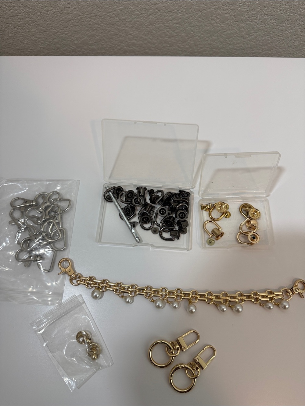 Unbranded d rings and clasp and bag charm